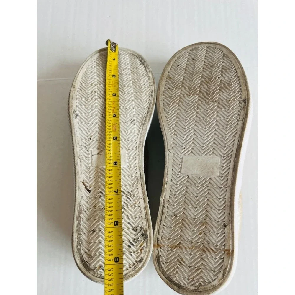 Woolworths Womens Sz 5.5 Gold Platform Slip On Sneakers Shoes